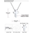 thumbnail image 4 of U7 Tiny Cross Pendant Necklace for Women Teens Dainty Cute Silver Color Necklace Jewelry Gift for Birthday Christmas Valentines Day, 4 of 6