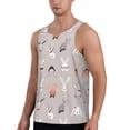 thumbnail image 2 of Fuzoiu Various Rabbits Print Men's Workout Tank Tops,Sleeveless Gym Shirt Quick Dry,Fitness Bodybuilding T-Shirt,Muscle Athletic Workout Tee-Large, 2 of 7