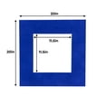 thumbnail image 3 of Royal Blue Suede Acid Free 20x20 Picture Frame Mats with White Core Bevel Cut for 12x12 Pictures -, 3 of 4