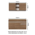 thumbnail image 3 of Cocina Integral 150cm Marrón Glamy MADESA 01, 3 of 5