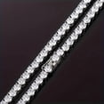 thumbnail image 3 of 1Carat Lady Leisure Moissanite Tennis Necklace for Women Simulate Diamond Tennis Necklace Bridal Moissanite Necklace Wedding Necklace Daily Wear Tennis Chain for Men, 3 of 7