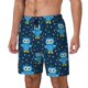 thumbnail image 1 of Fotbe Blue Owl Traje de Baño para Hombre – Shorts de Natación de Secado Rápido con Forro y Bolsillos-X-Large, 1 of 6