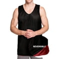 thumbnail image 4 of Ma Croix Men's Reversible Basketball Jersey Premium Moisture Wicking Mesh Practice Tank Top, 4 of 8