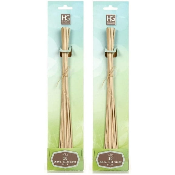 Hosley Set of 2 Diffuser Replacement Reed Sticks Great Decor 10 inch High