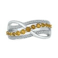 thumbnail image 2 of 0.12 CTTW STERLING SILVER CITRINE  FASHION RING, 2 of 4