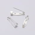 thumbnail image 6 of WINDLAND 50pcs Safety Brooch Pins Bar Pins Secure Back Clasp with Back Bar Fastener For Handcraft Sewing And Jewelry Making Use, 6 of 20