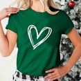 thumbnail image 4 of Up to 65 off!Lolmot Valentine Shirts for Women Cute Love Heart Shirts Graphic Tees Girls Casual Short Sleeve Tops Holiday Gift Tee, 4 of 6