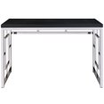 thumbnail image 1 of Steve Silver Alize Bureau d'Écriture en Cappuccino et Métal Chromé, 1 of 6