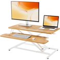 thumbnail image 1 of Bureau Debout Grand à Hauteur Réglable, Convertisseur Rapide Assis-Debout pour Ordinateur pour Poste de Travail de Bureau à Domicile (Cadre + Surface de Travail), 1 of 6