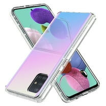 Samsung Galaxy A51 Case (NOT For A51 5G), KAESAR Hybrid Bling Glitter Sparkle Laser White Ultra Transparent Fashion Cute Colorful Skin Cover Shockproof Case for Samsung Galaxy A51