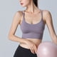 thumbnail image 4 of Ropa interior deportiva para mujer con almohadilla cruzada en la espalda, ropa interior deportiva con cordones, ropa interior de Yoga de soporte medio con copa desmontable, 4 of 5