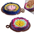 thumbnail image 1 of VONKY Chien de Compagnie Odeur Formation Reniflant Alimentation Rond Tapis Interactif Jouet Coussin Résistant à la Morsure Lavable Violet, 1 of 6