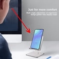 thumbnail image 2 of ruzhgo Tablet Holder Bracket Adjustable Universal Alloy Desktop Stand Bearing Storage Rack Household Dormitory Company Office Silver Type1 Gray Type2, 2 of 6