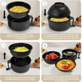 thumbnail image 6 of Ramen Bowl Set, Microwave Instant Noodles Bowl with Chopsticks Spoon, College Dorm Room Essentials, Black, 6 of 6