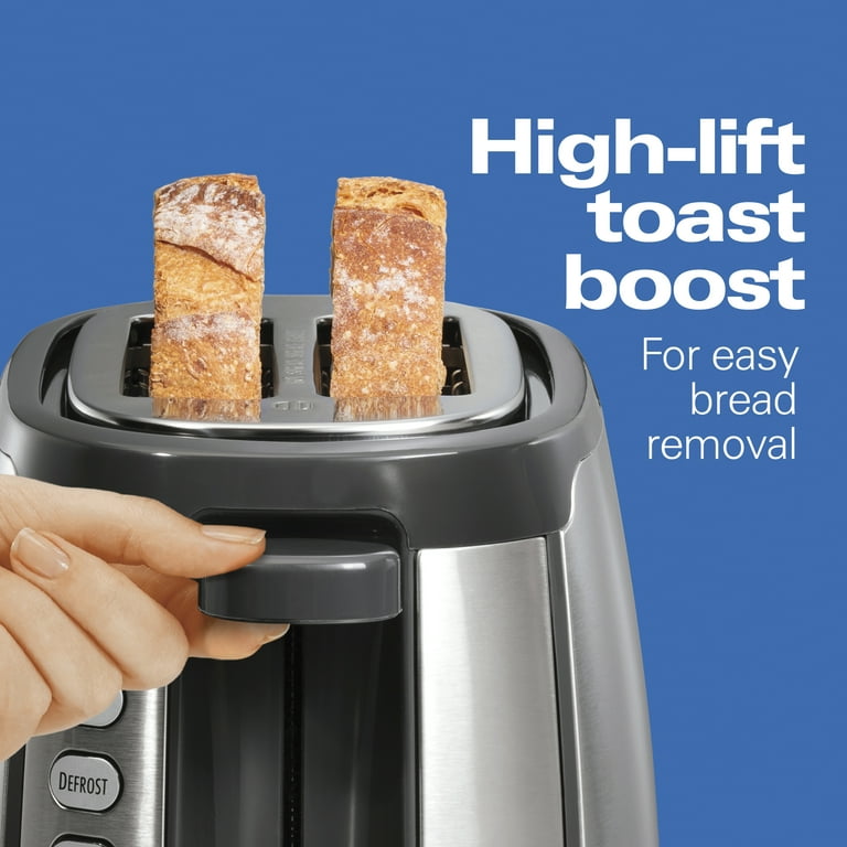 Hamilton Beach 2 Slice Toaster with Keep Warm Bagel Defrost Settings 22816