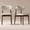 Walnut+Beige, variant on PAPROOS Dining Chairs Set of 2, Solid Ash Wood Upholstered Dining Room Chairs with Curved Back, Mid Century Modern Kitchen Chairs with Wood Legs, Japandi Style Kitchen Side Chairs, 330 Lbs, Oak