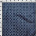 thumbnail image 3 of oneOone Polyester Lycra Navy Blue Fabric Geometric Bandhani Craft Projects Decor Fabric Printed By The Yard 56 Inch Wide, 3 of 4