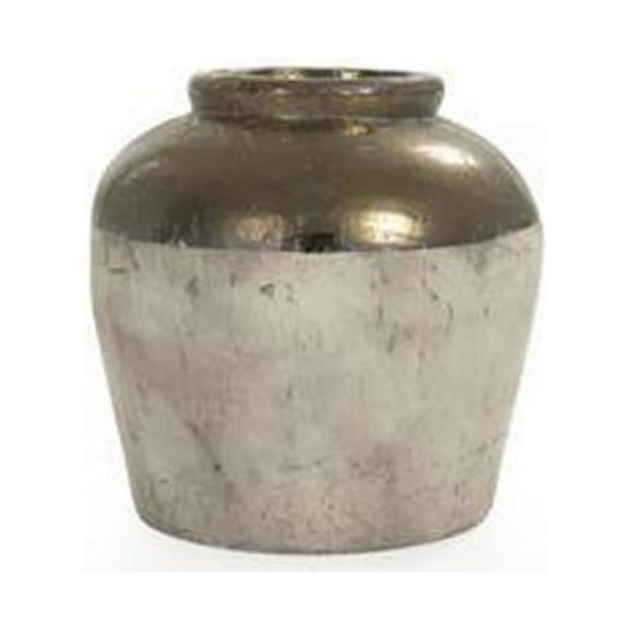 Zentique Ceramic Vase With Gilded Top