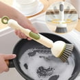 thumbnail image 5 of Jpxdew Liquid-Dispensing Scrub Brush,Pot Pan Kitchen Cleaning Tool,Non-Stick Rotary Head Design, 5 of 5