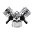 thumbnail image 2 of (2 pack) Camco RV Fresh Water Hose Wye Valve - Two-Way Hose Splitter - Metal, Silver (20114), 2 of 10