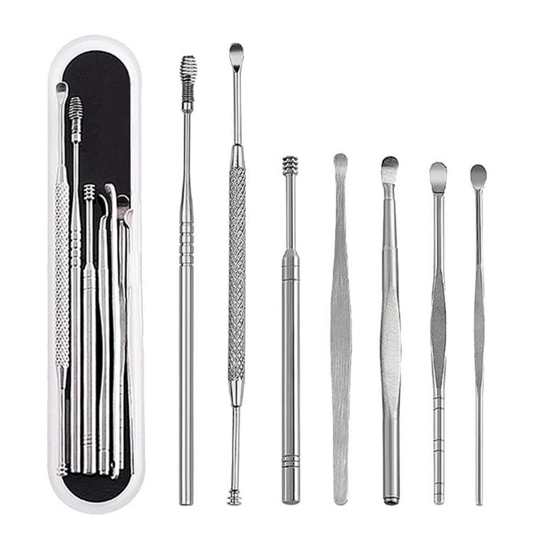 7PCS Ear Pick Cleaning Set Spiral Tool Spoon Ear Wax Remover