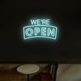 thumbnail image 6 of We're Open Arc Shape Sign (red, 21.5"(W)x13.5"(H)), 6 of 10