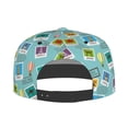 thumbnail image 4 of Gaeub World Travel1 Flat Bill Snapback Hats Baseball Caps with Adjustable for Running Workouts and Outdoor Activities, 4 of 9