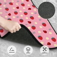 thumbnail image 3 of Yiaed Strawberry and Ladybugs Print Carpet Floor Mats for Cars, Auto Accessories Front & Rear Car Floor Mats Car Floor Foot Mat Sets of 4 Pieces, 3 of 7
