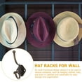 thumbnail image 2 of ifundom Vintage Dark Brown Zinc Alloy Coat Hooks for Wall Mount, Home Storage for Hats, Coats, and More, 2 of 6