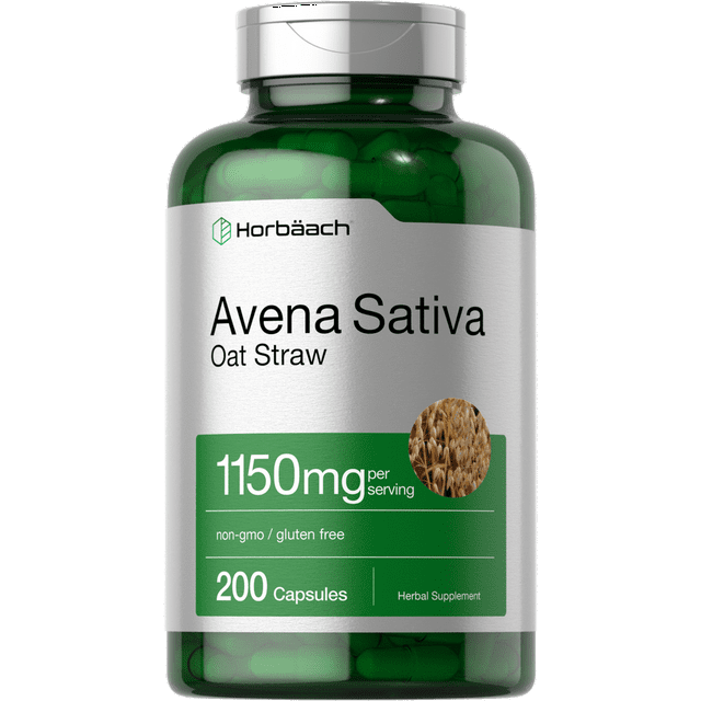 Avena Sativa Extract 1150 mg 200 Capsules Oatstraw Extract by
