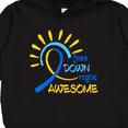 thumbnail image 3 of Inktastic Just Down Right Awesome Down Syndrome Awareness Ribbon Toddler Hoodie, 3 of 4