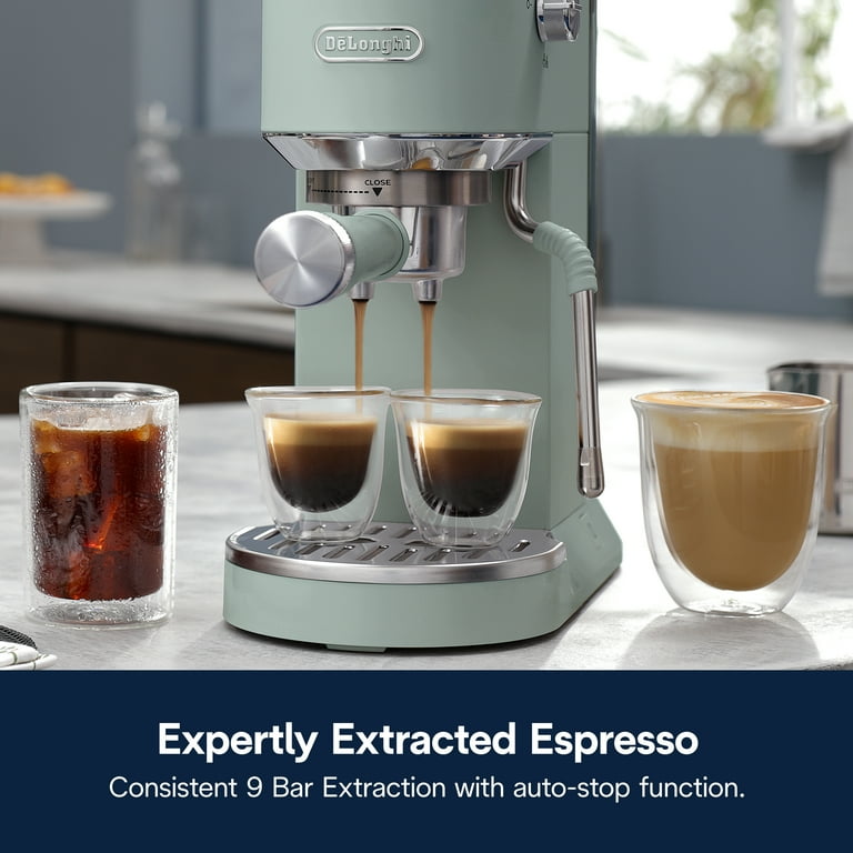De'Longhi Dedica Duo Espresso Machine, Compact Size with Built in