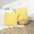 thumbnail image 2 of Home Soft Things 2 Piece Cable Knit Throw Pillow Cover - Jojoba Yellow - 20" x 20", 2 of 7