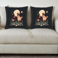 thumbnail image 3 of Set of 2 18x18in Throw Pillow Covers - Butterfly Design Perfect for Couch Bed or Car Decor, 3 of 8