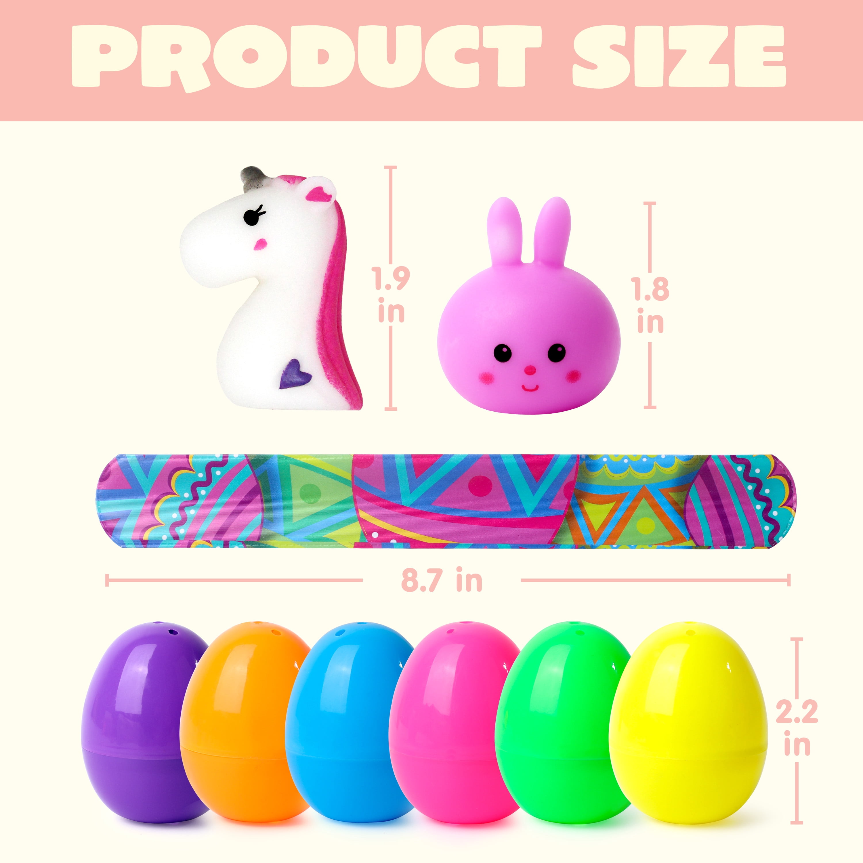 Joyfy 200 Packs Prefilled Easter Egg,Easter Egg with Toys Inside,Easter Basket Stuffers for Kids Easter Basket Classroom Exchange Toddler Boys Girls