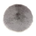thumbnail image 1 of 40cm Velvet Chair Stool Chair Seat Cushion Pad Floor Area Rug Sitting Mat Gray Gray 40cm, 1 of 8