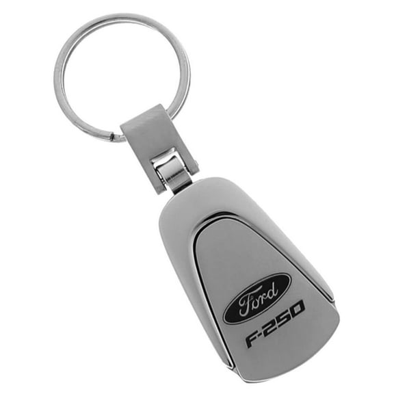Ford F-250 Chrome Metal Tear Drop Auto Key Chain