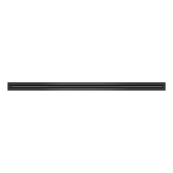 BUILDMART - 48" Linear Slot Diffuser - 1 Slot - Single Slot - Black Decorative Aluminum Air Vent - Heating and Cooling Modern AC Vent Cover for Ceiling, Walls & Floors - Texas Buildmart