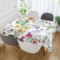 thumbnail image 5 of GZHJMY Herb Wild Flower Tablecloth, Rectangle Waterproof Washable Polyester Table Cover for Picnic Dinner Holiday Party Decor, 54 x 54 Inch, 5 of 7