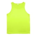thumbnail image 4 of Men's Basic Sleeveless Tank Tops Casual Muscle Shirts Lightweight Breathable Summer Daily Wear Tops,Fluorescent Green,XXXL, 4 of 8