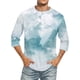 thumbnail image 1 of Men'S Round Neck Three-Quarters Sleeve Top Casual Fashion T-Shirt 4XL, 1 of 5