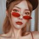 thumbnail image 2 of Gafas De Sol Ovaladas Para Hombres Y Mujeres Marco De Metal Retro Amarillo Rojo Vintage Pequeño Redondopangjing, 2 of 4