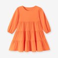 thumbnail image 2 of mgoYE Girl Long Sleeve Dress Tiered Ruffle Swing Tunic Shirt Dress, 2 of 9