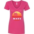 thumbnail image 3 of Inktastic Maui Hawaii Vacation Women's V-Neck T-Shirt, 3 of 5
