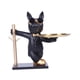 thumbnail image 4 of Estatua moderna con bandeja para frutas, organizador de escritorio, plato para dulces, adorno. Negro, 4 of 9