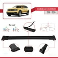 thumbnail image 3 of Compatible with Volkswagen Teramont (CA1) 2018-2024 FLY Model Car Roof Rack Cross Bar Black Aluminium 3 Bars, 3 of 7