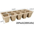 thumbnail image 3 of 240Cells Seedling Start Trays with Drain Holes,20pcs Peat Pots Seedling Pots Biodegradable,Seedling Starter Kit,Organic Germination Plant Starter Trays(200xLabels,2xTransplant Tools,1xSpray Bottle), 3 of 7