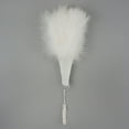 thumbnail image 2 of ZUCKER™ Marabou Feather Fan - White, 2 of 4