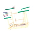 thumbnail image 3 of Parque de juegos para loros, soporte de juego para loros, jaula, accesorio con comedero, corral para periquitos, escalera, percha, juego para, 3 of 9