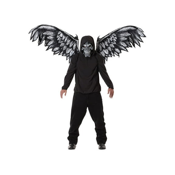 Fallen Angel Mask and Wings Adult Halloween Accessory